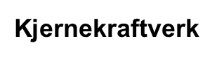 Kjernekraftverk
